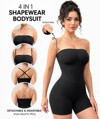 Novalux Off-Shoulder Bandeau Shapewear Bodysuit