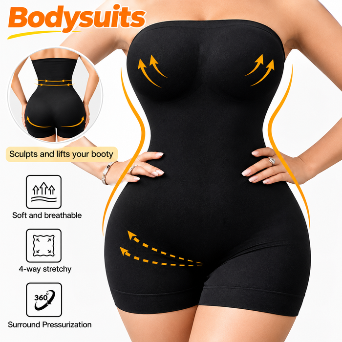 Novalux Off-Shoulder Bandeau Shapewear Bodysuit